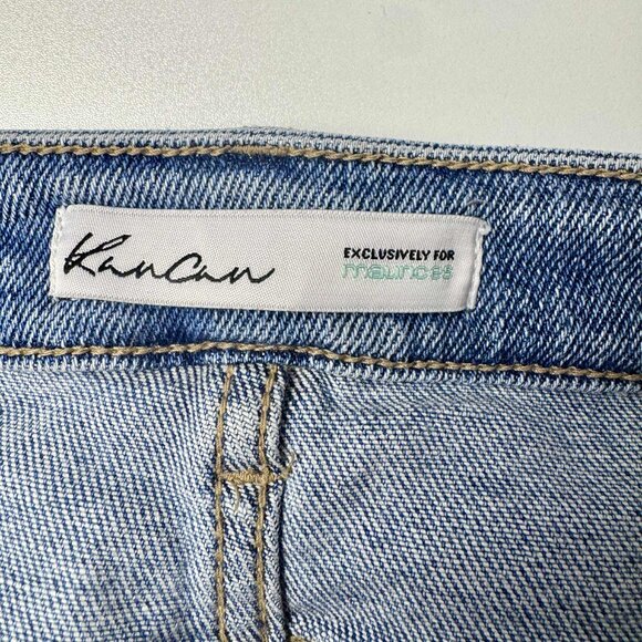 KanCan Boyfriend Mid Rise Ripped Ankle Jean - Size 30 - Picture 6 of 9